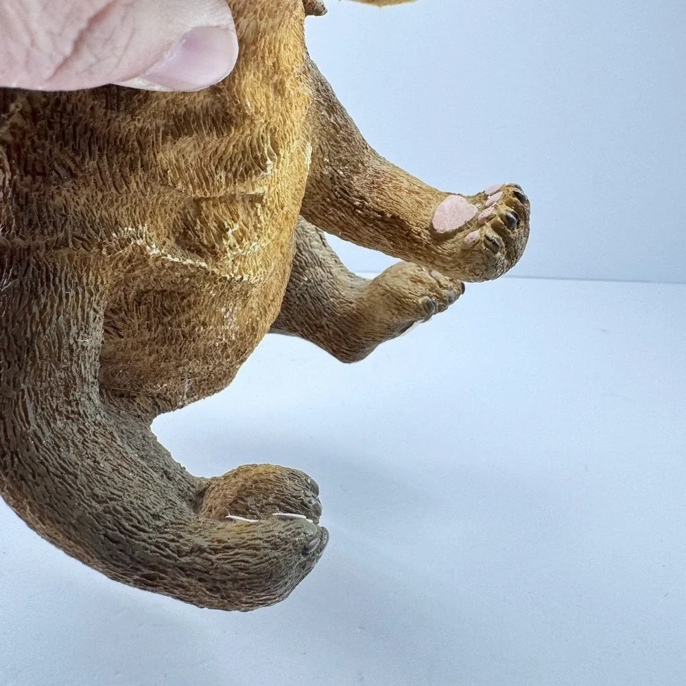 Vintage‎ Resin Dachshund Dog Figurine Begging Pose Brown 7 Inch Decor